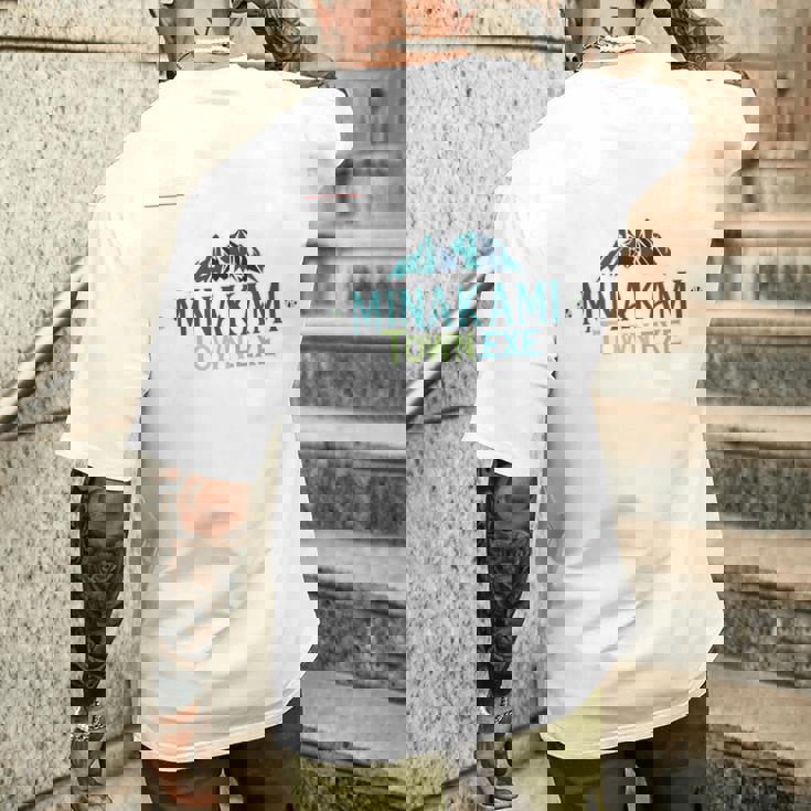 Minakami TownExe_18_坂東秀梧 メンズTシャツ バックプリント 彼への贈り物