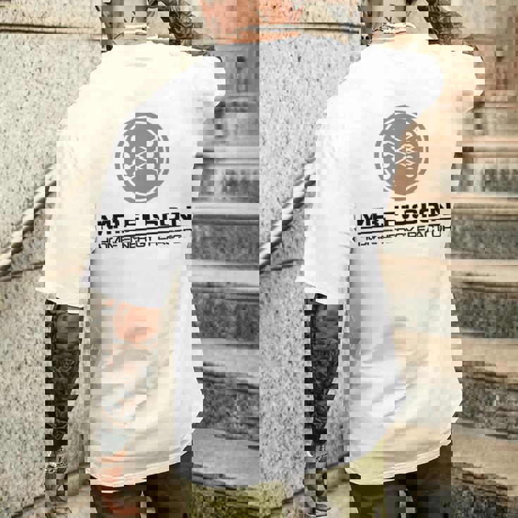 Mr Fusion 家庭用エネルギーリアクター メンズTシャツ バックプリント 彼への贈り物