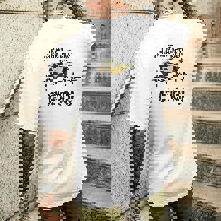 My Heart Beats For オフロード 4X4 Jb74 Gj 4Wd ファンアイボリー メンズTシャツ バックプリント 彼への贈り物