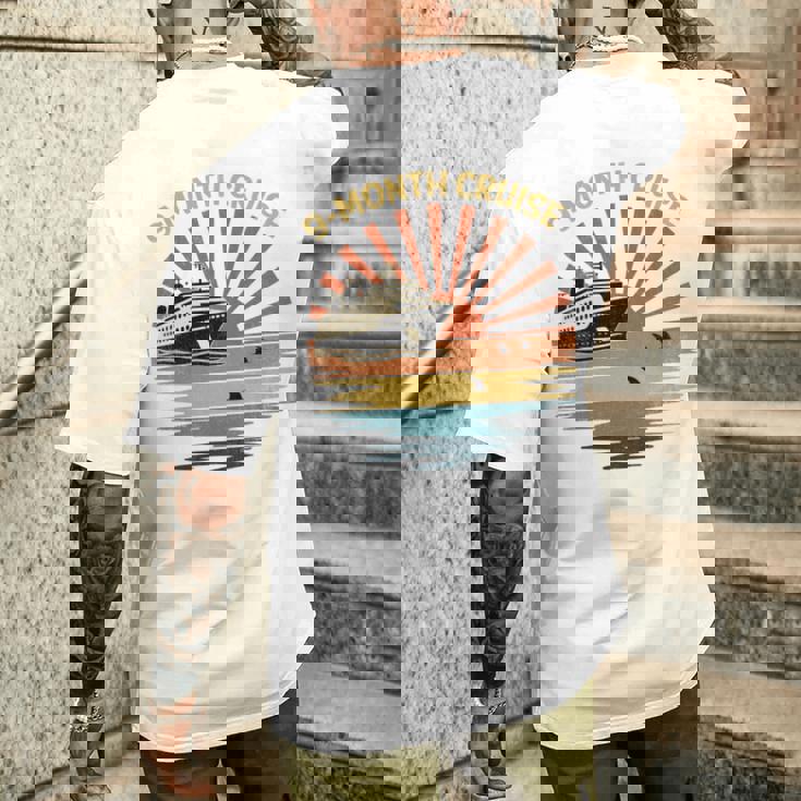 Nine Month Cruisehipunset Withharks In Ocean 長袖tシャツ メンズTシャツ バックプリント 彼への贈り物