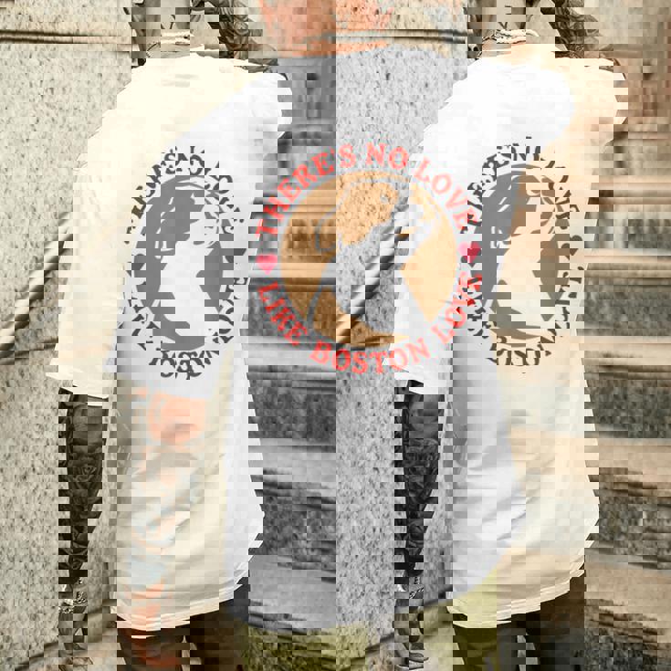 No Love Like Boston Love メンズTシャツ バックプリント 彼への贈り物