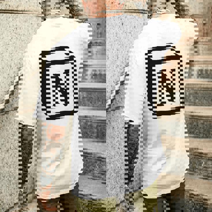 Notion アプリ All Notion Lovers Notion Aesthetic Notionユーザー メンズTシャツ バックプリント 彼への贈り物