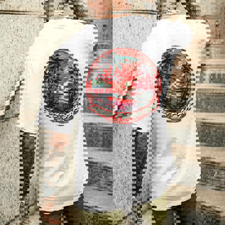 バックプリント Onlyurf Paradise クール サーファー ビーチ オーシャン メンズTシャツ バックプリント 彼への贈り物