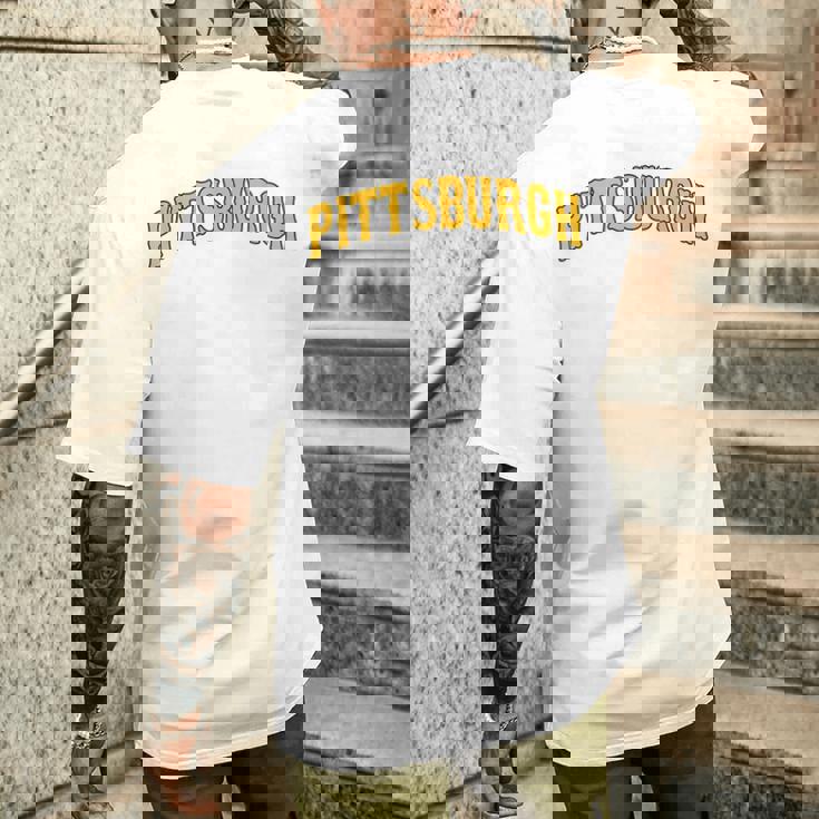 Pittsburgh Throwback Classic メンズTシャツ バックプリント 彼への贈り物