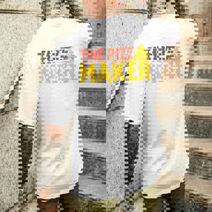 The Pizza Maker Pizza Making メンズTシャツ バックプリント 彼への贈り物