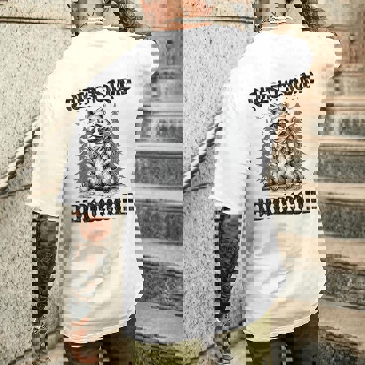 Questquad ブロッコリー 面白い 猫好き メンズTシャツ バックプリント 彼への贈り物