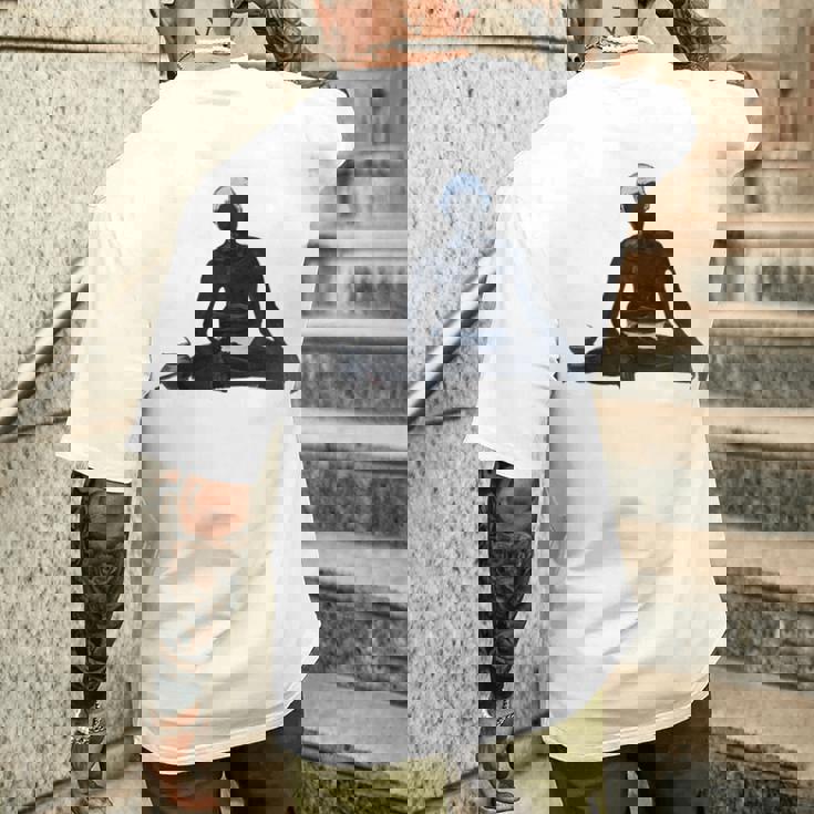 Ramana Maharshi アートワーク メンズTシャツ バックプリント 彼への贈り物