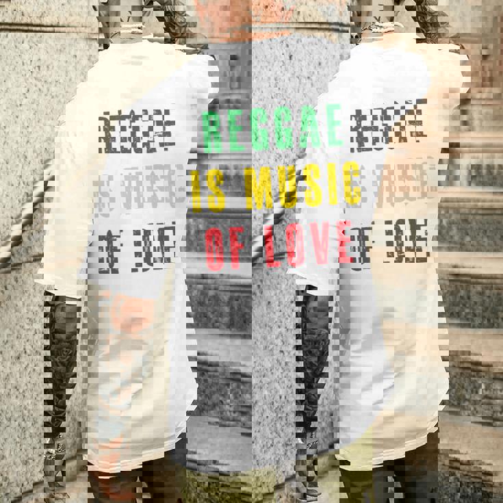 Reggae Is Music Of Love 長袖tシャツ メンズTシャツ バックプリント 彼への贈り物