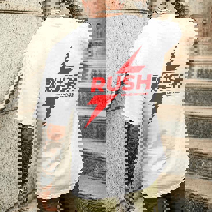 Rush Poppers リキッドインセンス オリジナルゲイボトム メンズTシャツ バックプリント 彼への贈り物