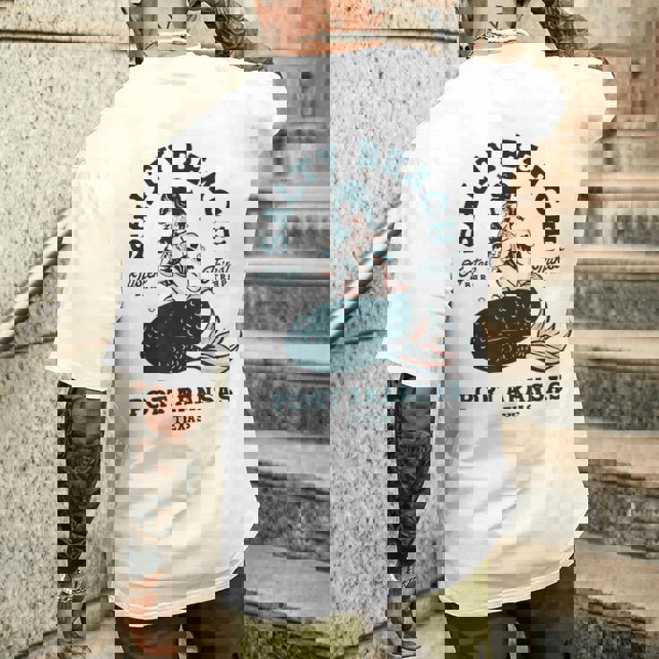 Salty Beach Port Aransas テキサス マーメイドシャツ ダイブバー オイスター メンズTシャツ バックプリント 彼への贈り物