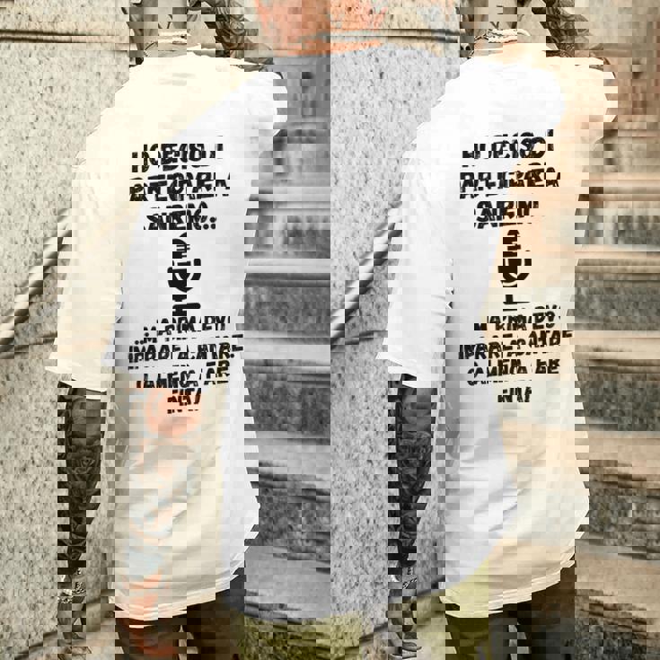 Sanremo 2025 Expression シャツ メンズTシャツ バックプリント 彼への贈り物