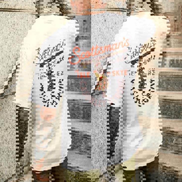 Scottsman's Isle Ofkyecotland Fine Ales メンズTシャツ バックプリント 彼への贈り物