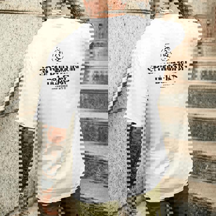 Scp Foundation Dクラス 囚人バーコード メンズTシャツ バックプリント 彼への贈り物