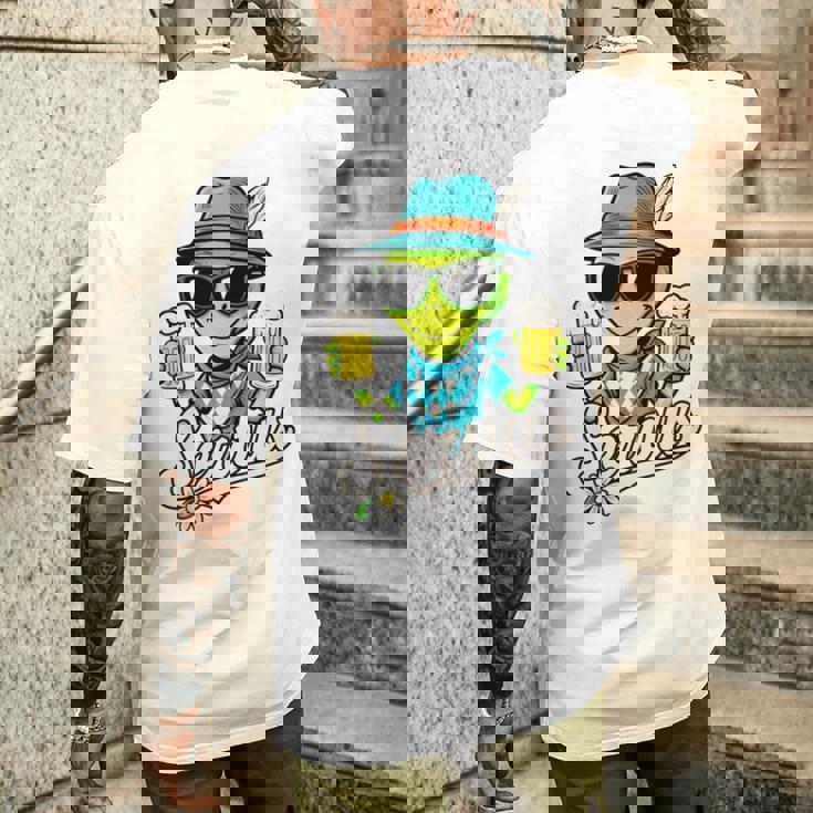 Servus Wiesn Gaudi – 面白いオクトーバーフェストビールバイエルンコスチューム 長袖tシャツ メンズTシャツ バックプリント 彼への贈り物