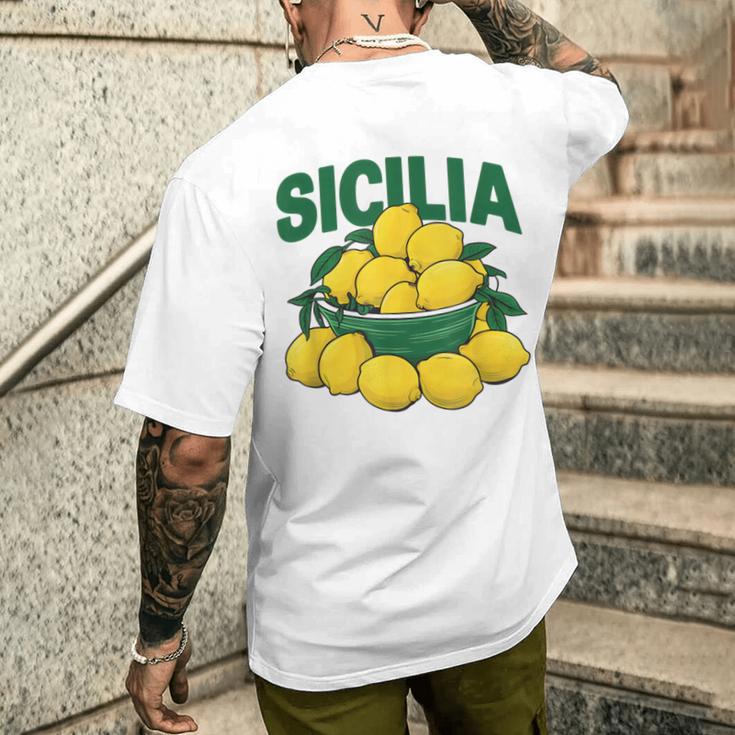 Sicile Italie Citrons Modeibrante T-shirt imprimé au dos Cadeaux pour lui