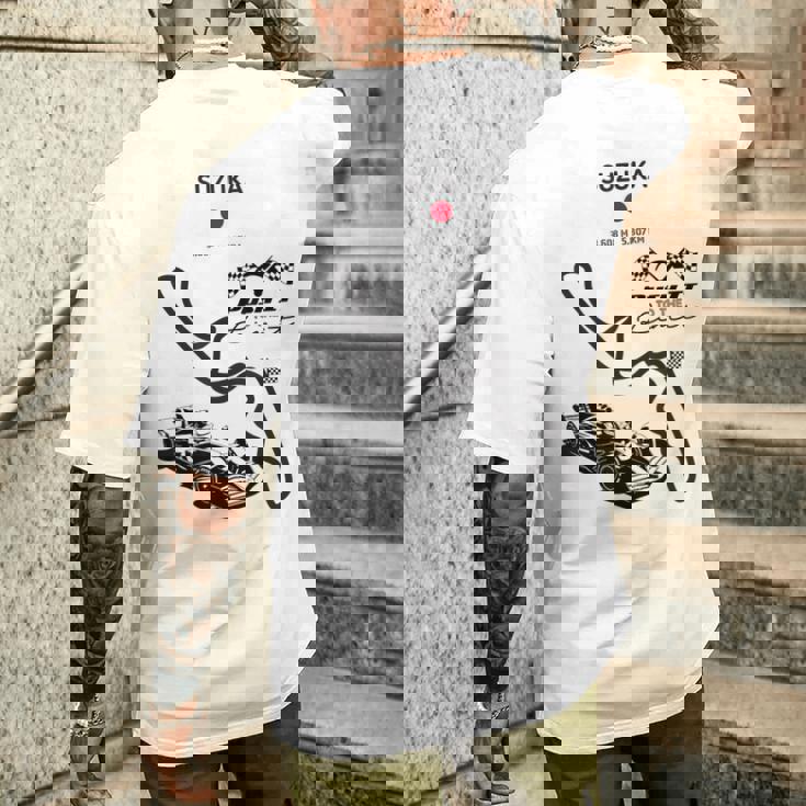 Sim Racing Esport 鈴鹿ゲーミングレーサー メンズTシャツ バックプリント 彼への贈り物