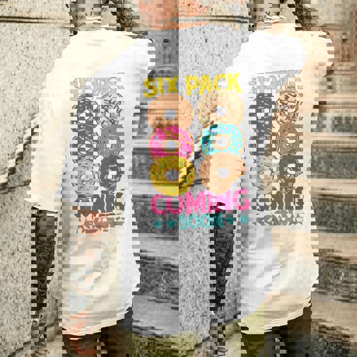 Six Pack Comingoon _ メンズTシャツ バックプリント 彼への贈り物