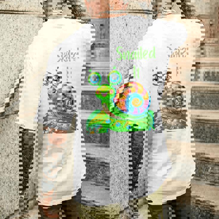 Snailed Itかわいいカタツムリ 長袖tシャツ メンズTシャツ バックプリント 彼への贈り物