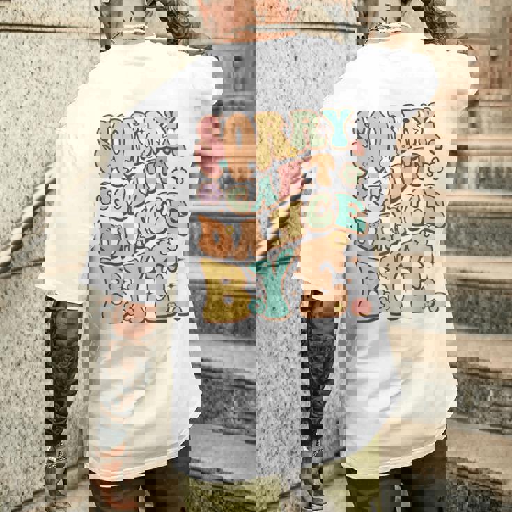 Sorry Can't Dance Bye シャツ キュート ダンス グルービー ヒッピーフラワー メンズTシャツ バックプリント 彼への贈り物