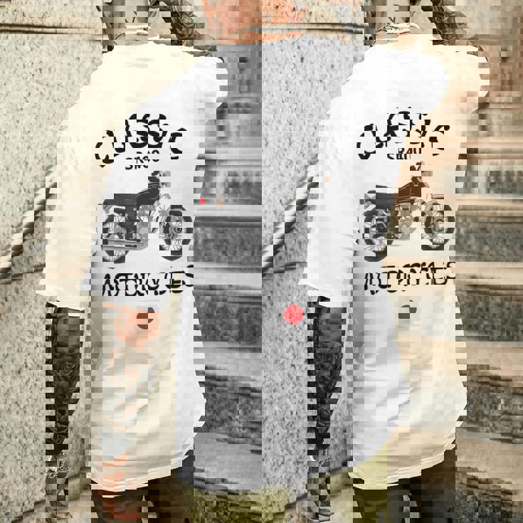 Sr400 ブラックスポーク クラシックバイク モーターサイクリスト オートバイ メンズTシャツ バックプリント 彼への贈り物