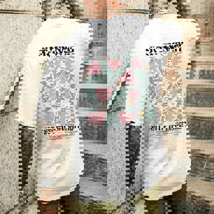 Stayweet Fruit Of Thepirit ストロベリー イエス メンズTシャツ バックプリント 彼への贈り物