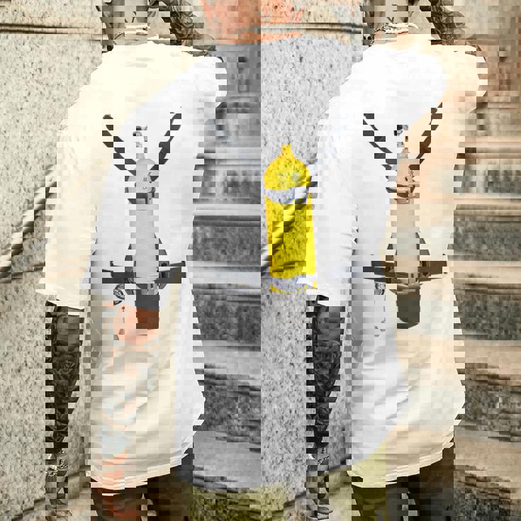 Trompe L'œil スキューバダイビングボトルバック メンズTシャツ バックプリント 彼への贈り物