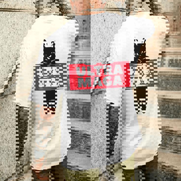 Ultra Maga Cat メンズTシャツ バックプリント 彼への贈り物