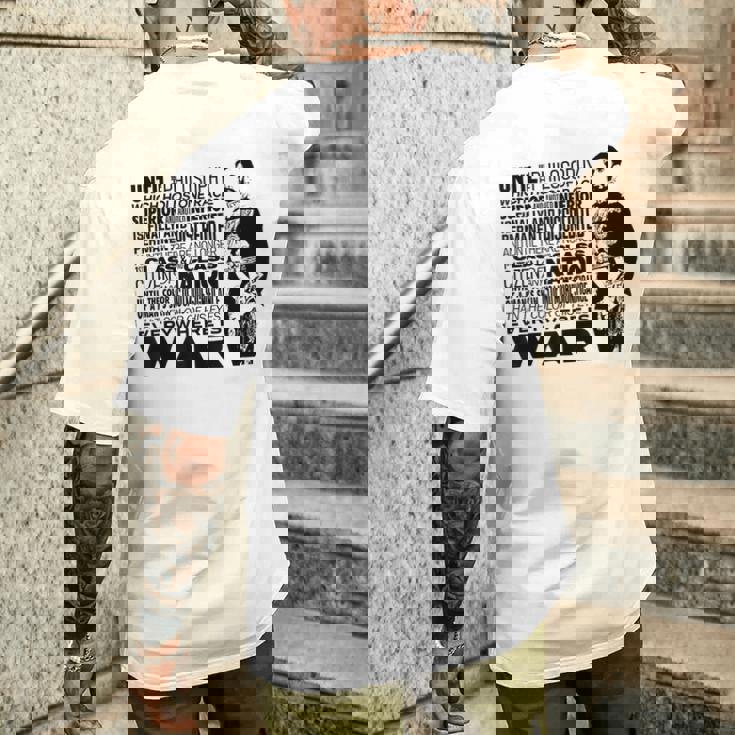 Until The Philosophy ハイレ・セラシエ 戦争 スピーチ レゲエ ラスタ 哲学が変わるまで メンズTシャツ バックプリント 彼への贈り物