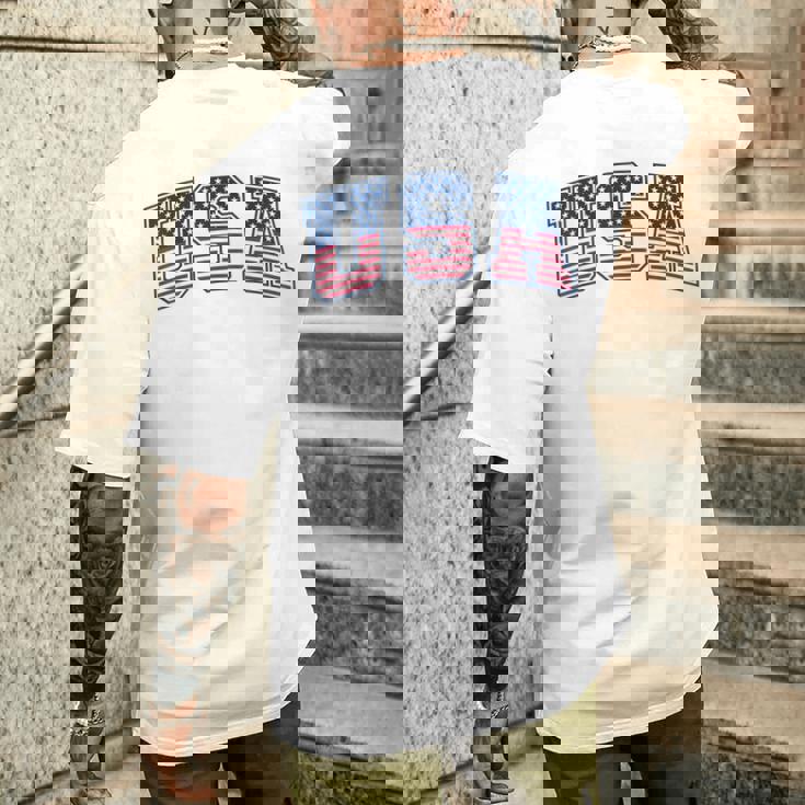 Usa 星条旗 アメリカ国旗 メンズTシャツ バックプリント 彼への贈り物