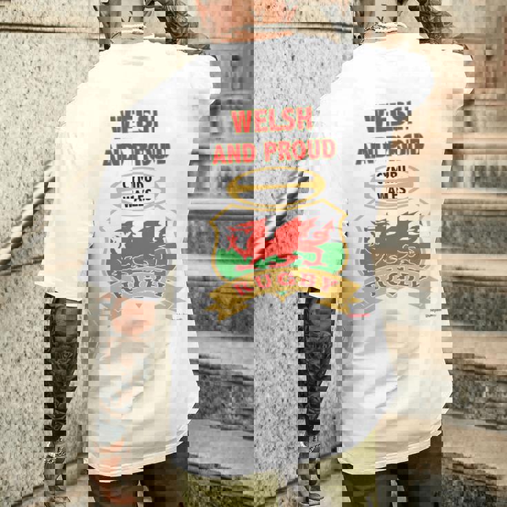Welsh Dragon Wales ラグビートップ 長袖tシャツ メンズTシャツ バックプリント 彼への贈り物