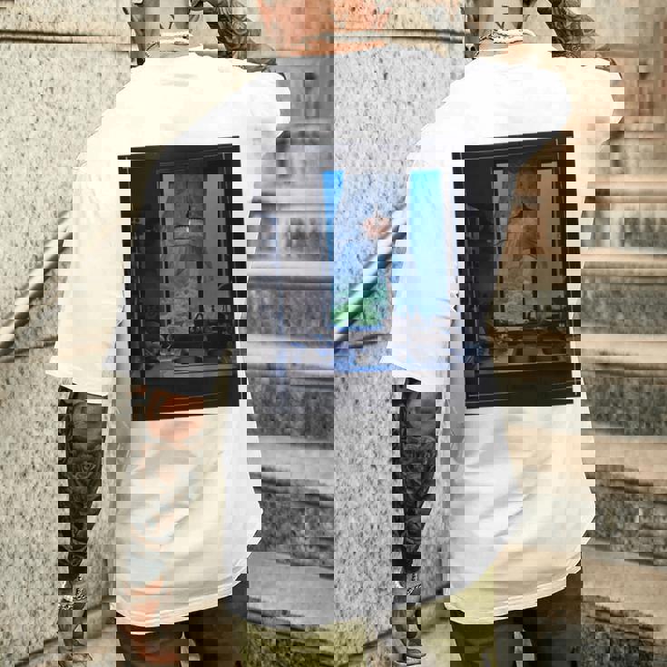 Window Light & Forestiew長袖フォトtシャツ 癒し・インテリア系アート-ユニセックスデザイン 長袖tシャツ メンズTシャツ バックプリント 彼への贈り物