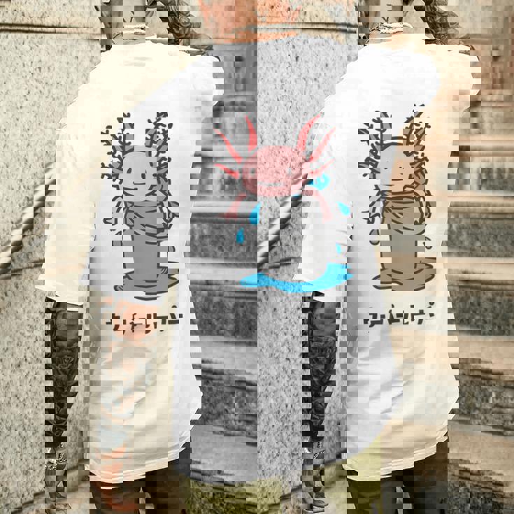 Wooper-Muper メキシカンサラマンダー アフロヘッド かわいい 面白い キッズ メンズTシャツ バックプリント 彼への贈り物