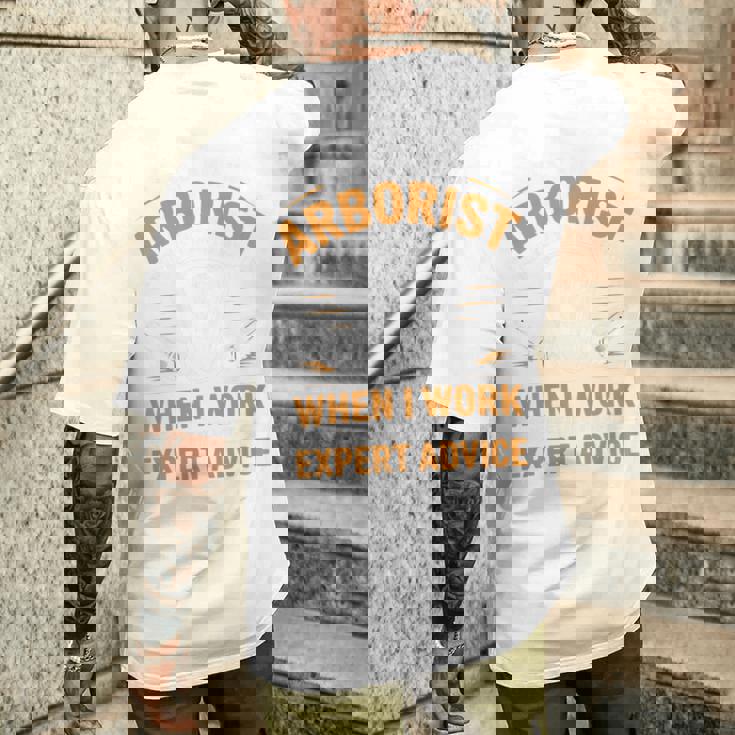 Yes I'm An Arborist Arboricultureアーボリスト 長袖tシャツ メンズTシャツ バックプリント 彼への贈り物