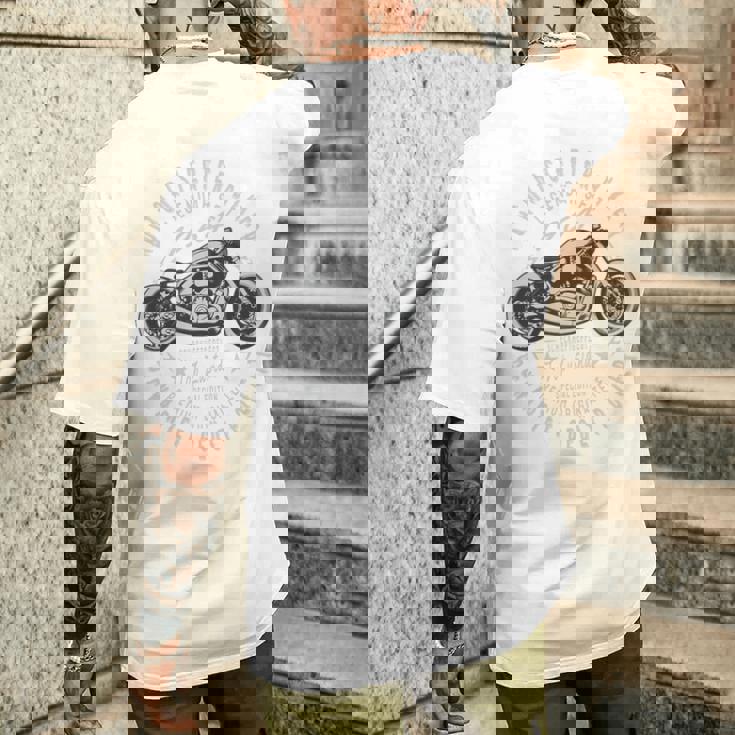 「1964 認定バイカー」伝説のバイク誕生日 長袖tシャツ メンズTシャツ バックプリント 彼への贈り物