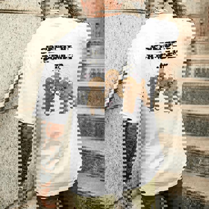 【Super Cute Toypoodles】トイプードル 実写 メンズTシャツ バックプリント 彼への贈り物