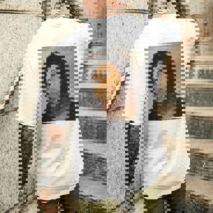 【キリスト画】おばあさんが勝手に修復した教会の壁画が人気爆発 長袖tシャツ メンズTシャツ バックプリント 彼への贈り物