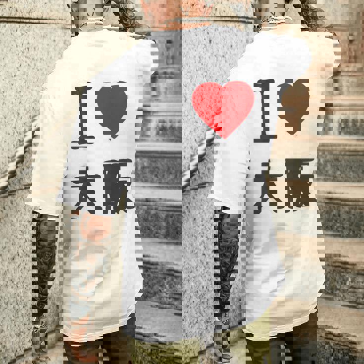 【バックプリント・背中側】アイラブ・大阪（I Love ハート）Big 大きな文字 ジモtティ 地元愛 グッズ 面白 メンズTシャツ バックプリント 彼への贈り物