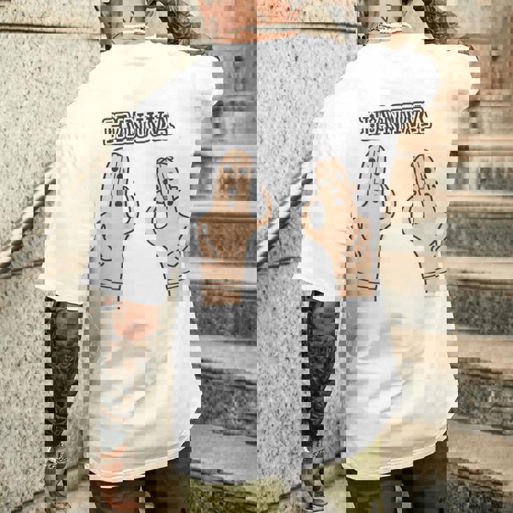 【バックプリント・背中側】ハニワ 埴輪 Haniwa『はろー』【踊る埴輪 男女】歴史土器 シンプル かわいい イラスト メンズTシャツ バックプリント 彼への贈り物