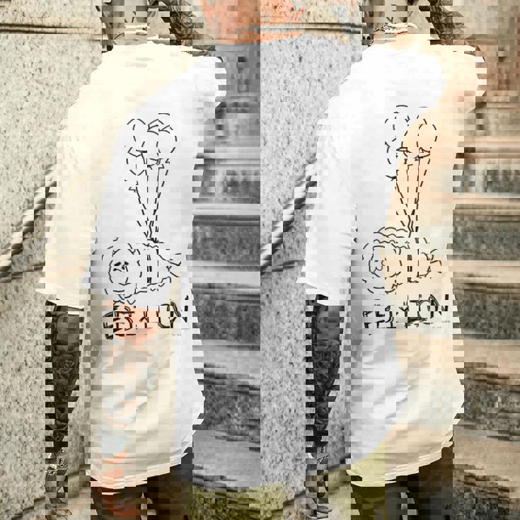 【夏色まつり】えびふらいおんは空を飛ぶ メンズTシャツ バックプリント 彼への贈り物