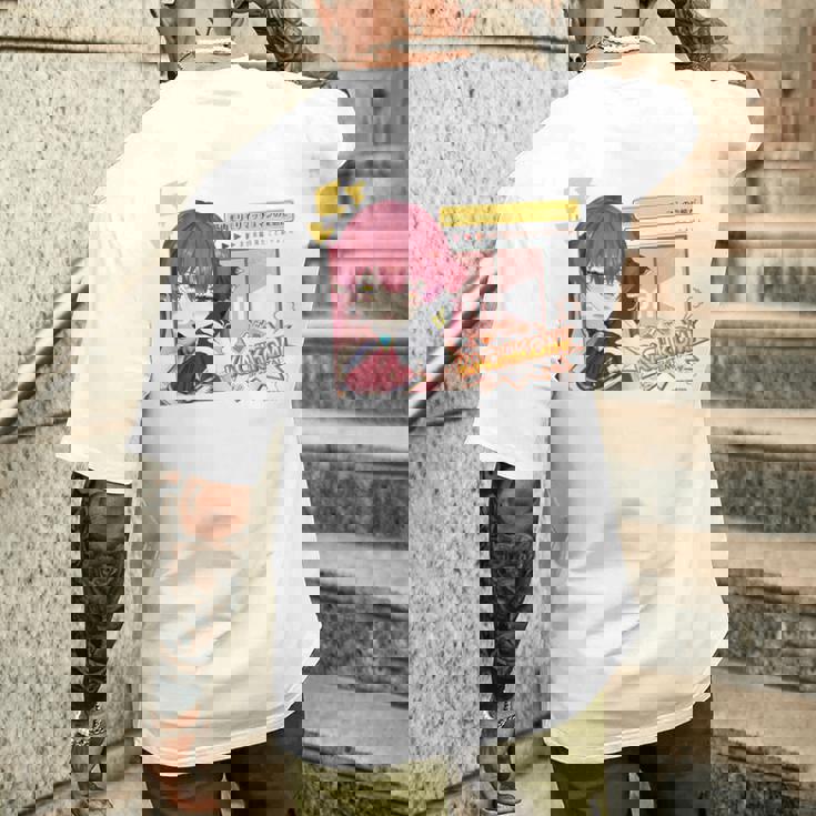 【宝鐘マリン】ホロぐら名場面 メンズTシャツ バックプリント 彼への贈り物