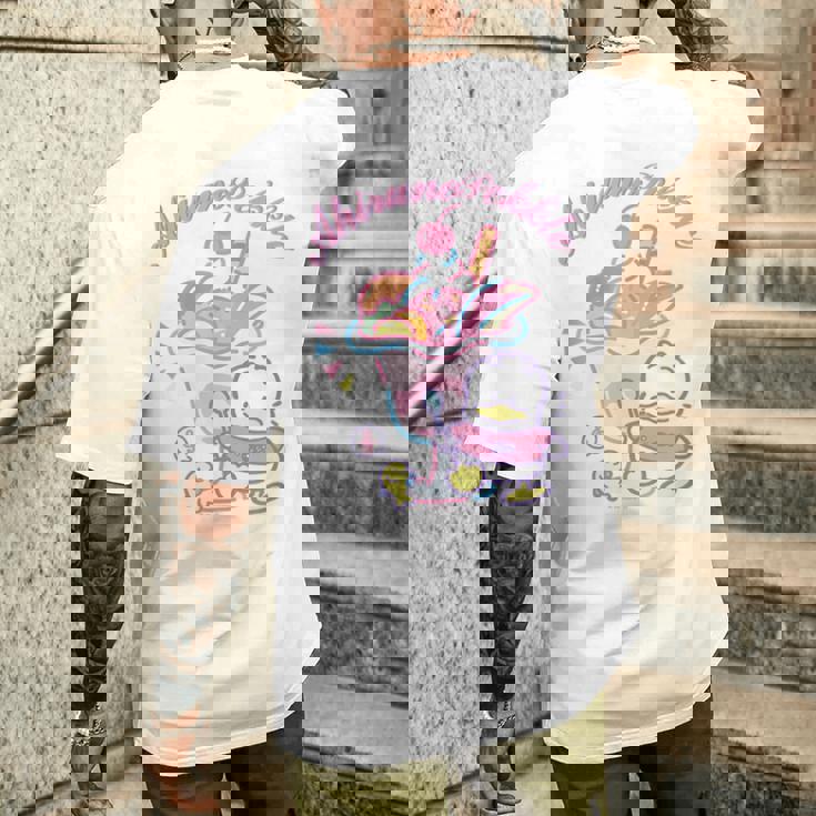 あひるのペックル スイーツpop メンズTシャツ バックプリント 彼への贈り物