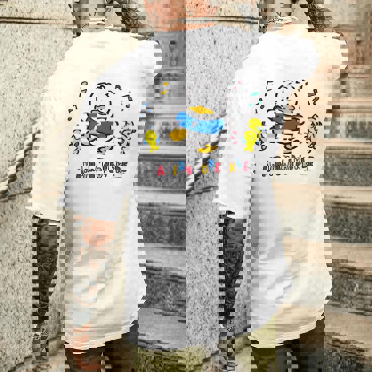 あひるのペックル ダンス メンズTシャツ バックプリント 彼への贈り物