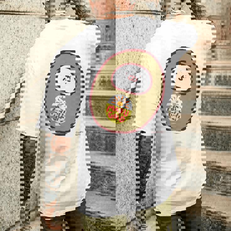 うさまる キウィまる メンズTシャツ バックプリント 彼への贈り物