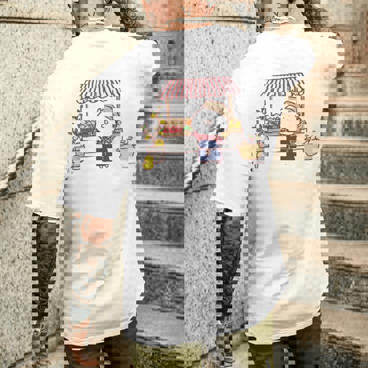 うさまる ベジまるシェ メンズTシャツ バックプリント 彼への贈り物