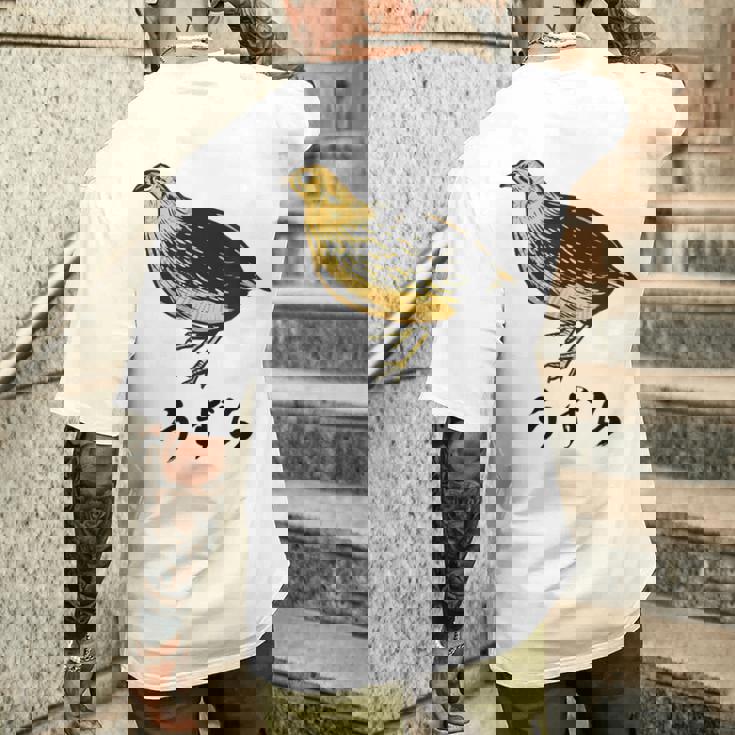 うずら 面白いtシャツ かわいい 鳥 筆文字 メンズ おもしろ 面白い 服 オリジナル グッズ 文字tシャツ ネタ メンズTシャツ バックプリント 彼への贈り物