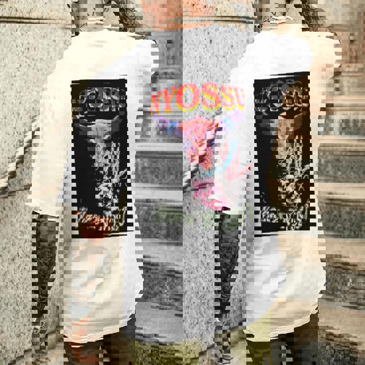 うびびびびはんじょう 長袖tシャツ メンズTシャツ バックプリント 彼への贈り物