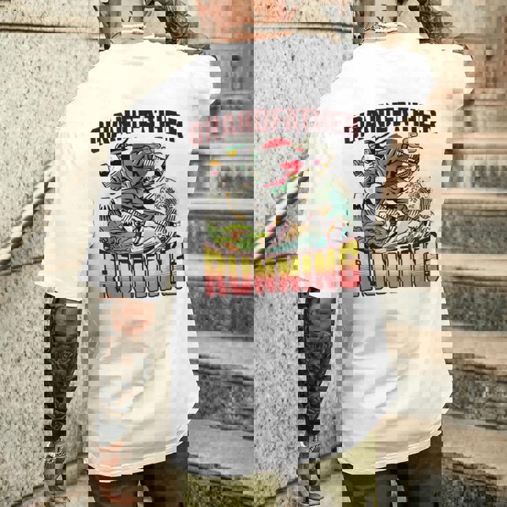 おじいちゃん ランニング ニンジャ メンズ おもしろ メンズTシャツ バックプリント 彼への贈り物