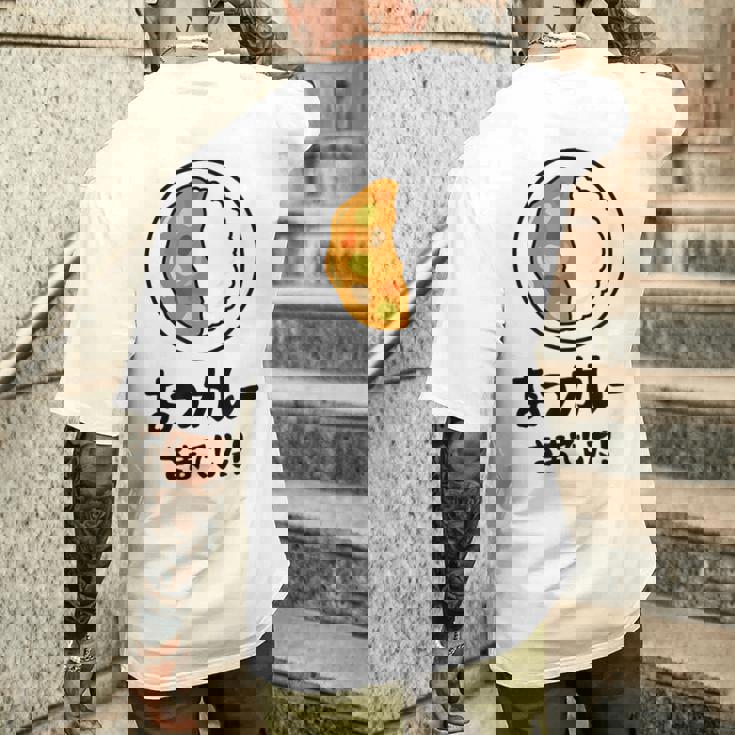 おつカレーさまでした！ ダジャレ ジョーク 親父ギャグ おやじギャグ カレー好き 定番ギャグ おもしろ ネタ メンズTシャツ バックプリント 彼への贈り物