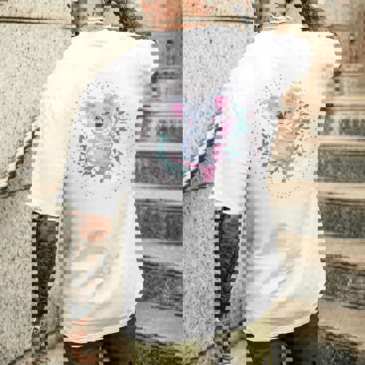 かわいいコアラガール おもしろコアラ 長袖tシャツ メンズTシャツ バックプリント 彼への贈り物