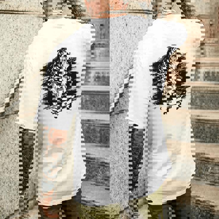 くま スケートボーダー スケートボード スケートボーダー スケートボード メンズTシャツ バックプリント 彼への贈り物